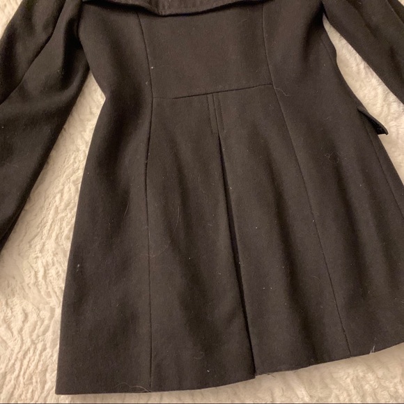 Laundry By Design Black / Gold ZIP Pea Coat - Picture 3 of 5